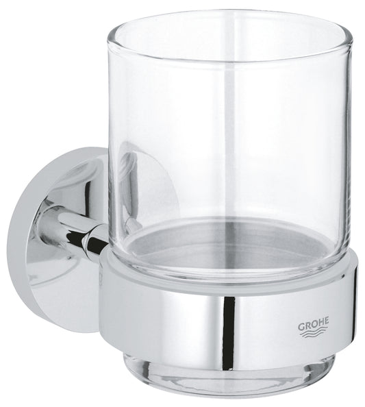 GROHE Essentials Glas mit Halter (chrom)