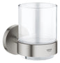GROHE Essentials Glas mit Halter 40447 (supersteel)