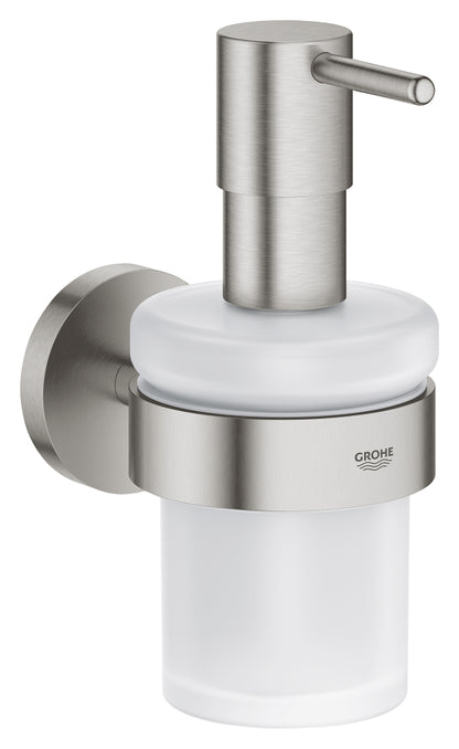 GROHE Essentials Seifenspender 40448 mit Halter (supersteel)
