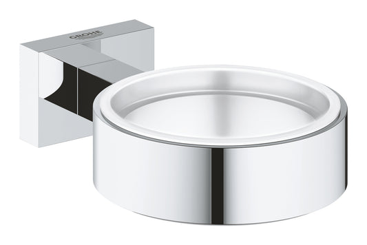 GROHE Essentials Cube Halter für Glas, Seifenschale oder Seifenspender (chrom)