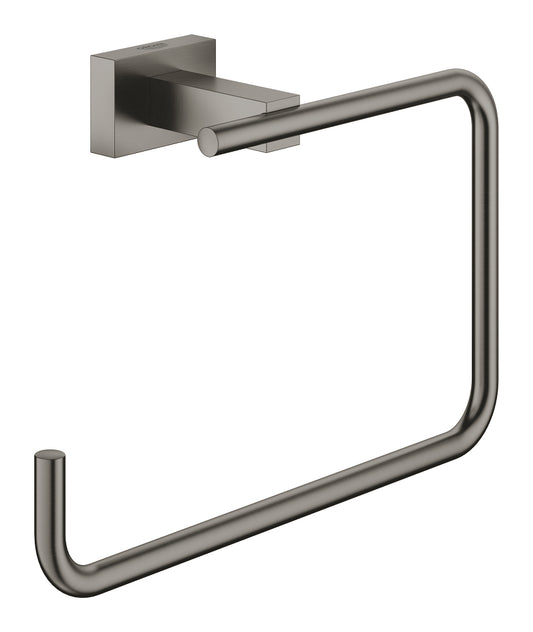 Grohe Essentials Cube Handtuchring (hard graphite gebürstet)