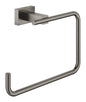 Grohe Essentials Cube Handtuchring (hard graphite gebürstet)