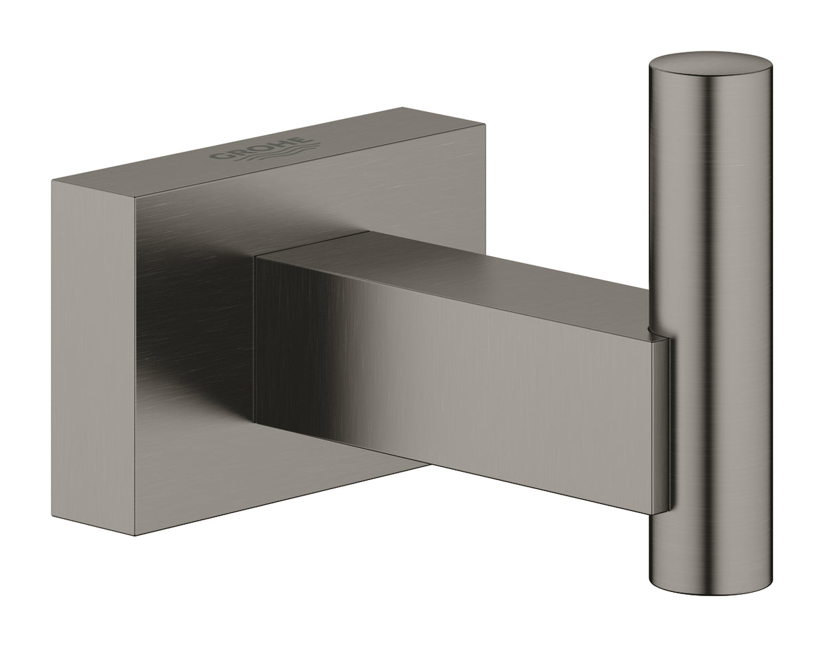 GROHE Essentials Cube Bademantelhaken (hard graphite gebürstet)