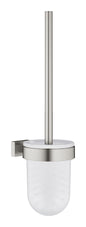 Grohe Essentials Cube Toilettenbürstengarnitur 40513, Wandmontage (supersteel)