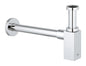 Grohe Geruchsverschluss 40564 eckig für Waschtisch, 1 1/4" (chrom)