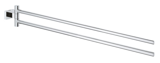 GROHE Essentials Cube Handtuchhalter 40624, 2-armig, schwenkbar, 439 mm (chrom)