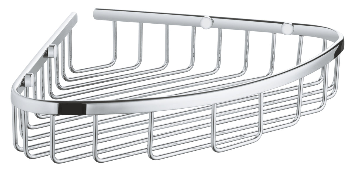 GROHE BauCosmopolitan Ablagekorb 40663, groß, für Eckmontage (chrom)