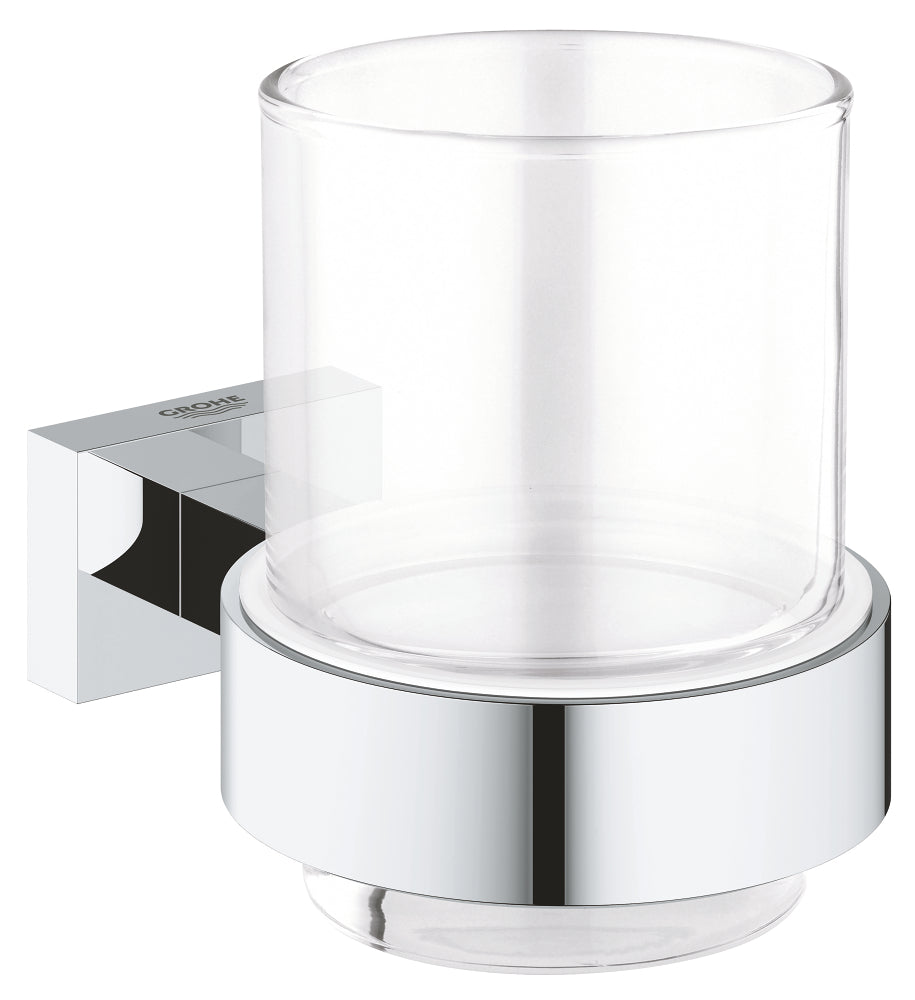 GROHE Essentials Cube Glas mit Halter 40755 (chrom)
