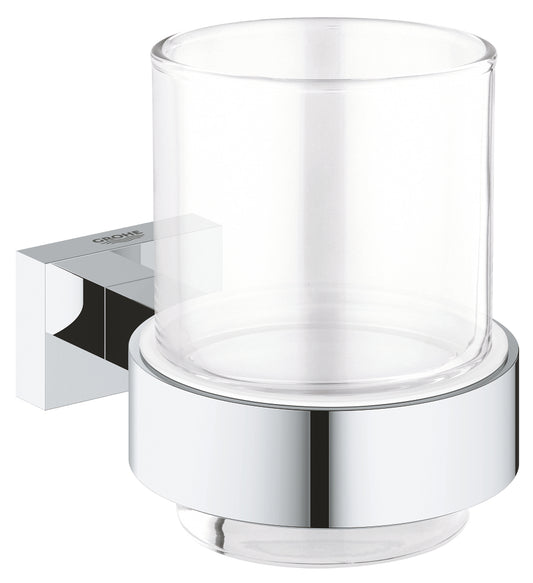GROHE Essentials Cube Glas mit Halter 40755 (chrom)