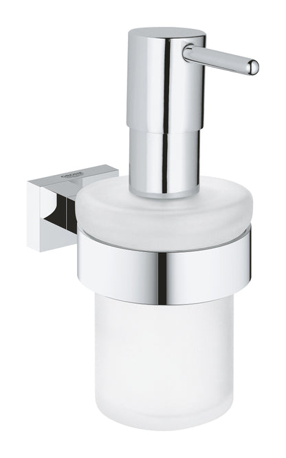 GROHE Essentials Cube Seifenspender 40756 mit Halter (chrom)