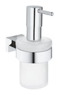 GROHE Essentials Cube Seifenspender 40756 mit Halter (chrom)