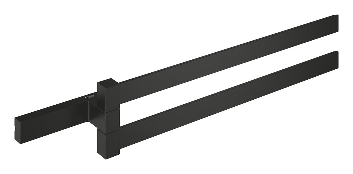 Grohe Selection Cube Doppel-Handtuchhalter 40768, 2-armig, 400 mm (matt black)
