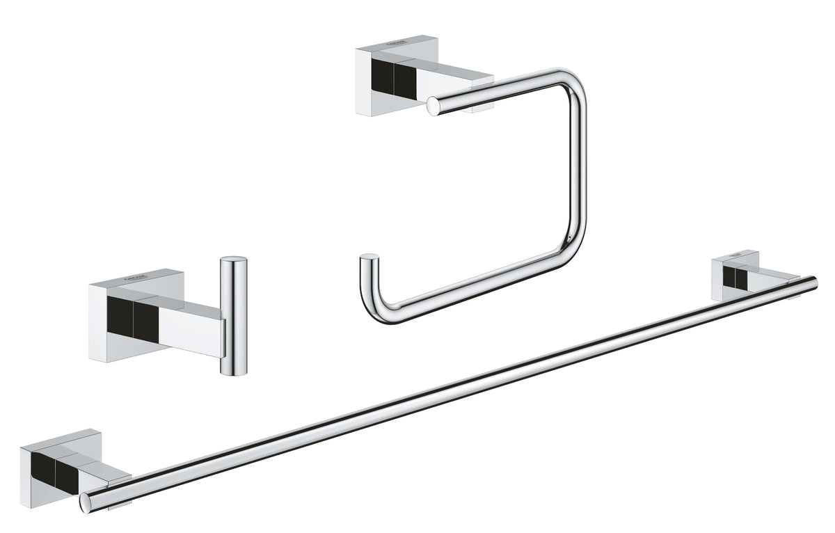 Grohe Essentials Cube Bad-Accessoire-Set 3 in 1, 40777 (chrom)