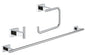 Grohe Essentials Cube Bad-Accessoire-Set 3 in 1, 40777 (chrom)