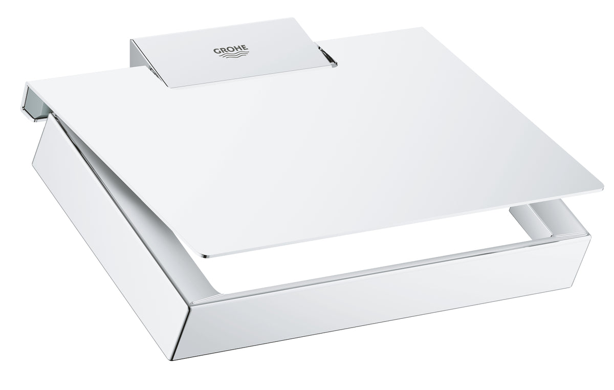 Grohe Selection Cube WC-Papierhalter 40781 mit Deckel (chrom)