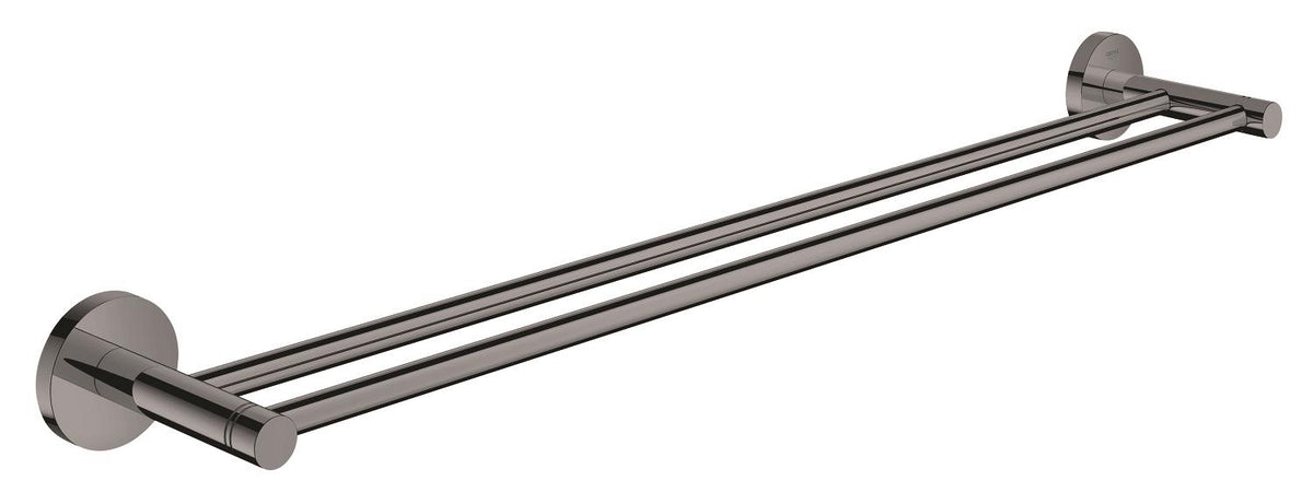 Grohe Essentials Doppel-Badetuchhalter 40802, 654 mm (hard graphite)
