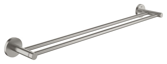 Grohe Essentials Doppel-Badetuchhalter 40802, 654 mm (supersteel)