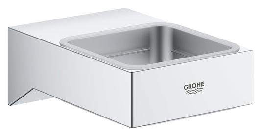 GROHE Selection Cube Halter 40865 für Glas, Seifenschale oder Seifenspender (chrom)