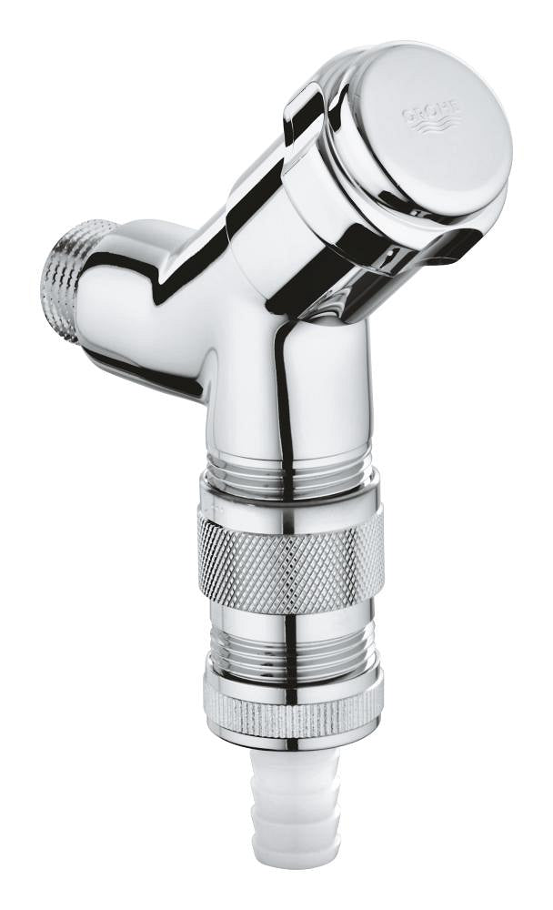 GROHE WAS Anschlussventil 41015 1/2" mit Schlauchplatzsicherung (chrom)