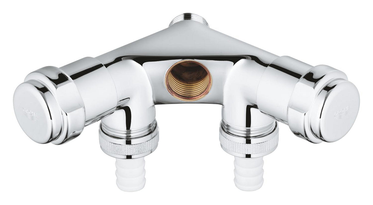 GROHE Original WAS Doppelventil Einfach 41020, 1/2", Innengewinde (chrom)