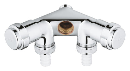 GROHE Original WAS Doppelventil Einfach 41020, 1/2", Innengewinde (chrom)