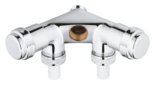 GROHE Original WAS Doppelventil Einfach 41020, 1/2", Innengewinde (chrom)