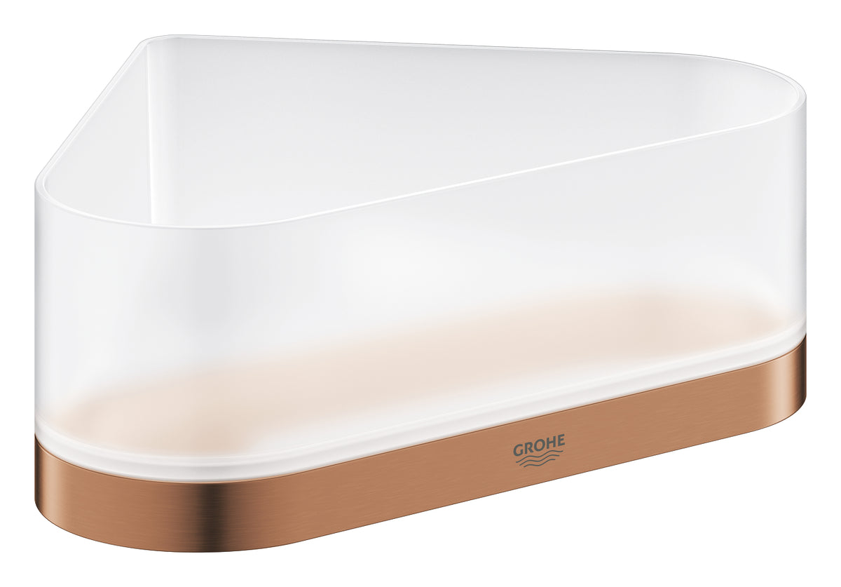 Grohe Selection Eck-Duschablage 41038 mit Halterung (warm sunset gebürstet)