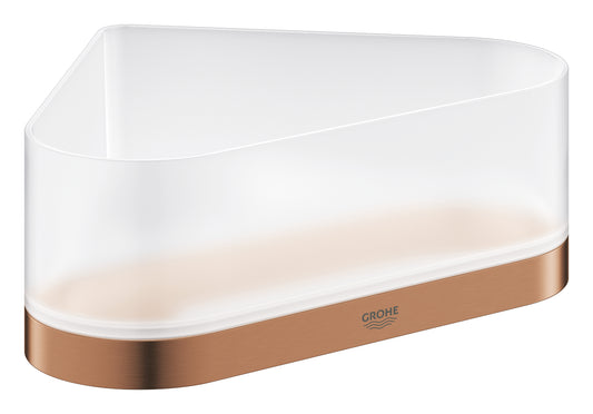 Grohe Selection Eck-Duschablage 41038 mit Halterung (warm sunset gebürstet)