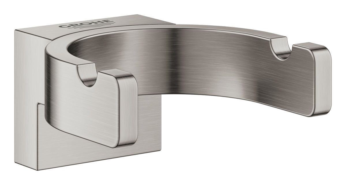 GROHE Selection Bademantelhaken 41049, doppelt (supersteel)