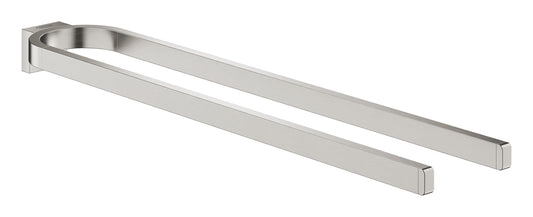 Grohe Selection Handtuchhalter 41059, 2-armig, nicht schwenkbar (supersteel)