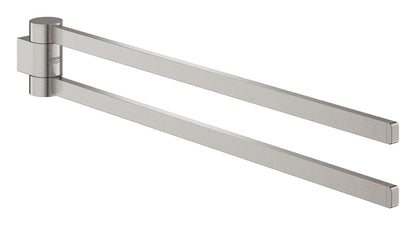 Grohe Selection Handtuchhalter 41063, 2-armig, schwenkbar (supersteel)