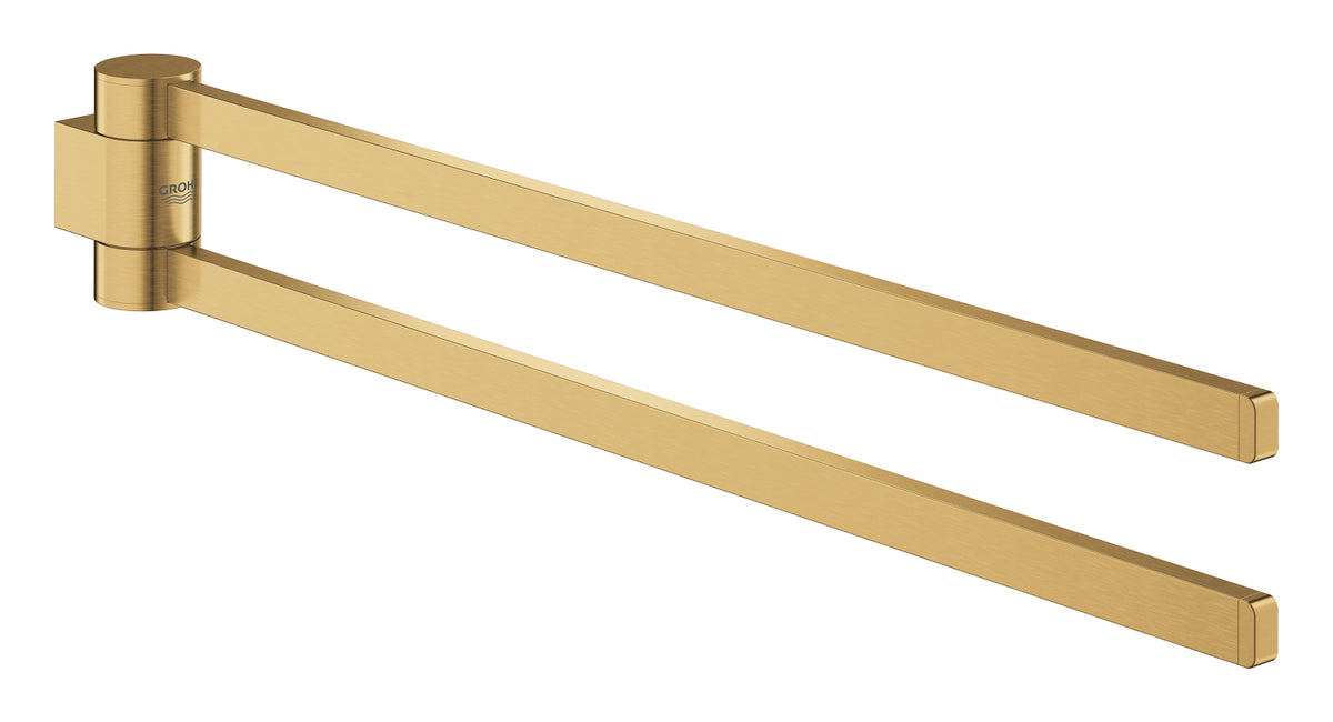 Grohe Selection Handtuchhalter 41063, 2-armig, schwenkbar (cool sunrise gebürstet)