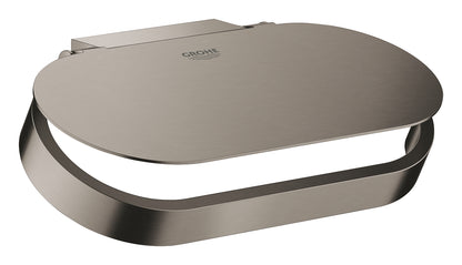 Grohe Selection WC-Papierhalter 41069 mit Deckel (hard graphite gebürstet)