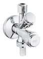 GROHE WAS Kombi-Eckventil 1/2" mit Rückflussverhinderer (chrom)