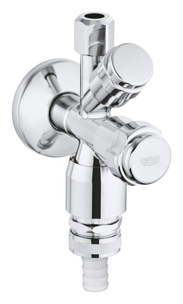GROHE WAS Kombi-Eckventil 1/2" mit Rohrbelüfter und Rückflussverhinderer (chrom)
