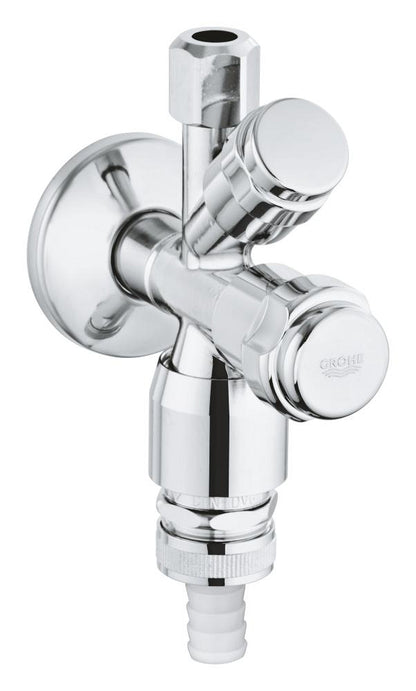 GROHE WAS Kombi-Eckventil 1/2" mit Rohrbelüfter und Rückflussverhinderer (chrom)