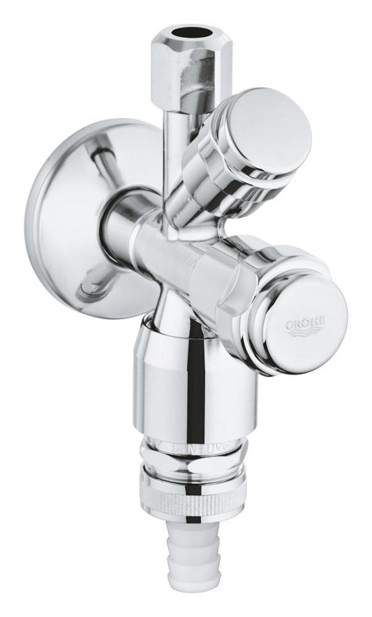 GROHE WAS Kombi-Eckventil 1/2" mit Rohrbelüfter und Rückflussverhinderer (chrom)