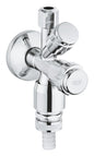 GROHE WAS Kombi-Eckventil 1/2" mit Rohrbelüfter und Rückflussverhinderer (chrom)