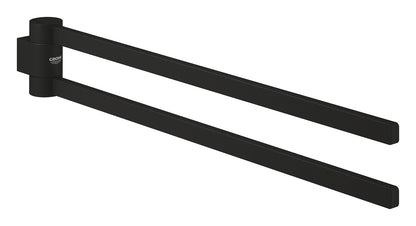 Grohe Selection Handtuchhalter 41219, 2-armig, schwenkbar (phantom black)
