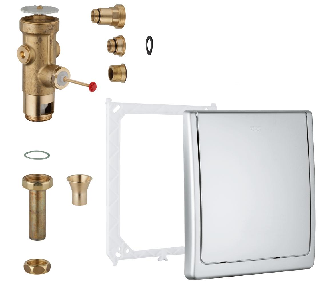 Grohe WC-Druckspüler 42901 3/4", Wandeinbau, Austauscharmatur (mattchrom)