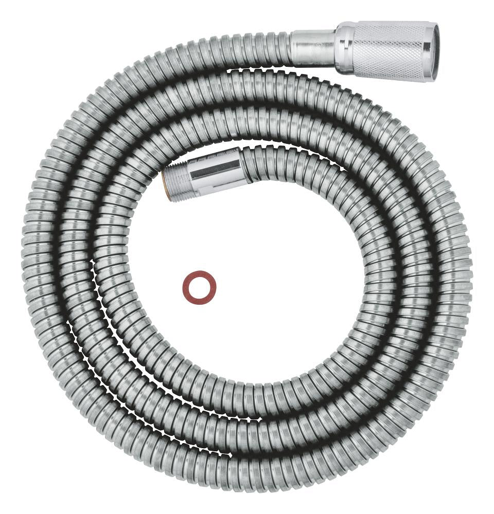GROHE Metall-Brauseschlauch 46092, 1.500 mm, für Spültischbatterien mit herausziehbarem Auslauf
