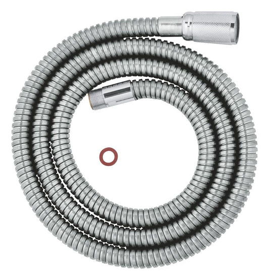 GROHE Metall-Brauseschlauch 46092, 1.500 mm, für Spültischbatterien mit herausziehbarem Auslauf