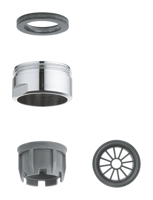 GROHE Strahlregler M24 x 1 Außengewinde für offene Warmwasserbereiter (chrom)