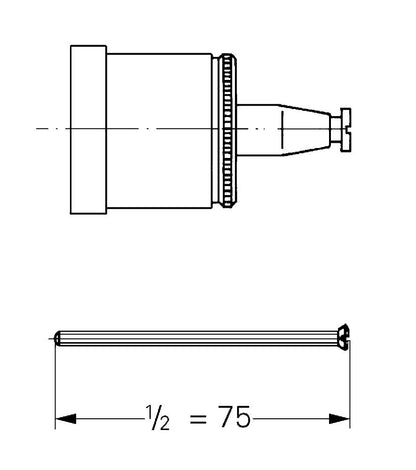 Grohe Verlängerungsset 06086, 40 mm, für Grohmix Thermostate (chrom)
