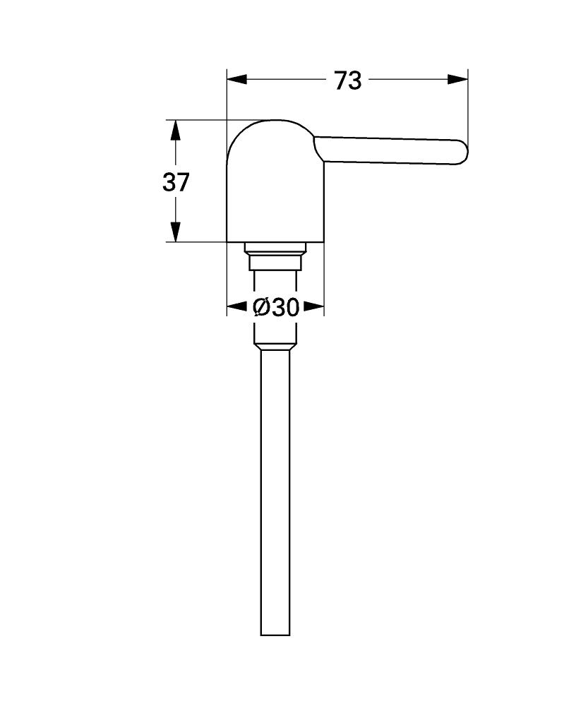 GROHE Ersatzpumpe 40212 für Seifenspender (chrom)