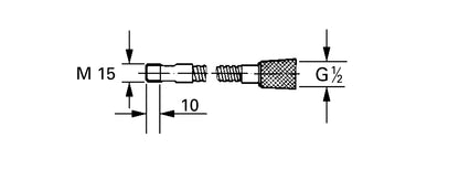 GROHE Metall-Brauseschlauch 46092, 1.500 mm, für Spültischbatterien mit herausziehbarem Auslauf