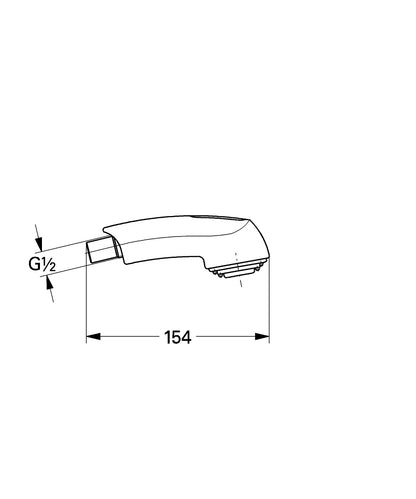 GROHE Spülbrause 46312 für Spültischbatterien 33 727, 33 707, 33 933 (chrom/fehgrau)