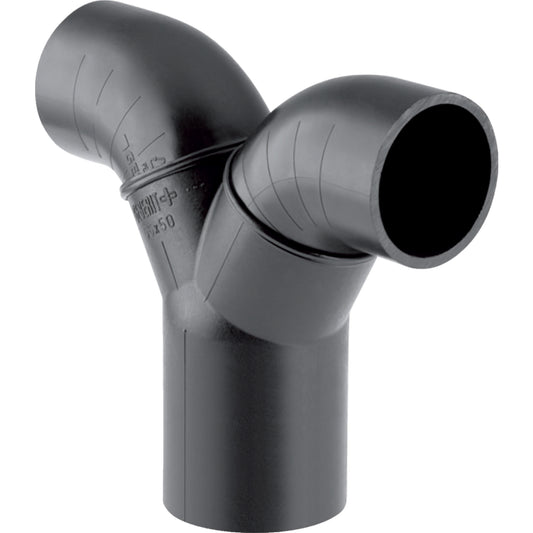 Geberit PE Doppelanschlussbogen 90° für Manschette d56/50
