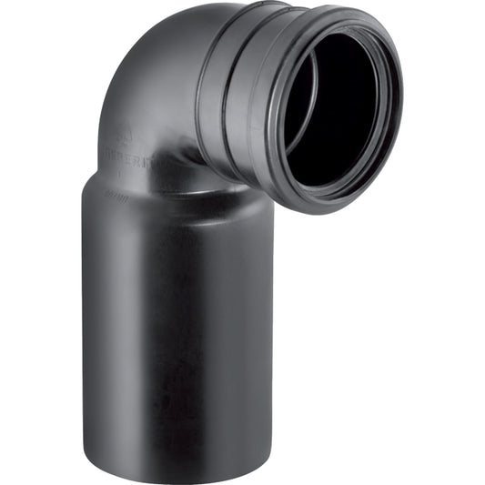 Geberit PE Anschlussbogen 90° für Wand-WC d90/90