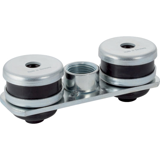 Geberit Set Grundplatte rechteckig, Zweiloch, mit Gewindemuffe G 1/2